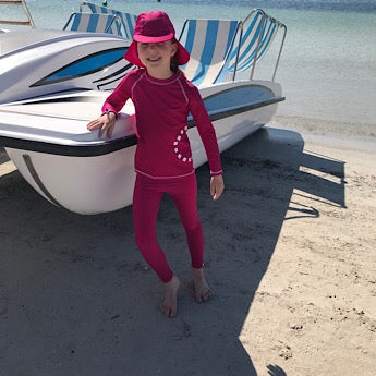 Magenta swim leggings age 2/3y