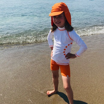 Orange/ white legionnaire's hat