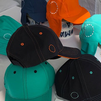 Blue/ orange baseball cap - small