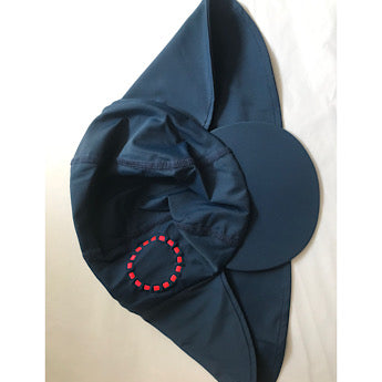 Blue/ fluoro red legionnnaire’s hat