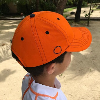 Orange/ blue baseball cap