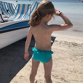 Little girl top bikini bottom