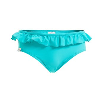 Turquoise cross-back swimming costume