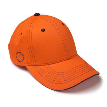Orange/ blue baseball cap