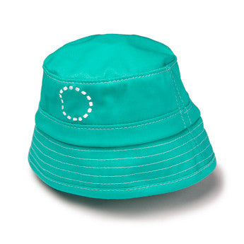Turquoise/ white bucket hat - extra-small